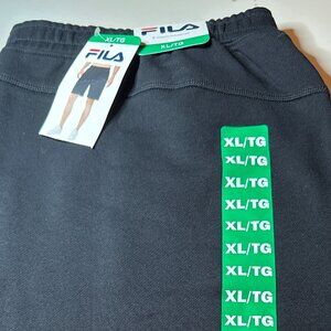 Men's Fila French Terry Shorts Black Size xl NWT